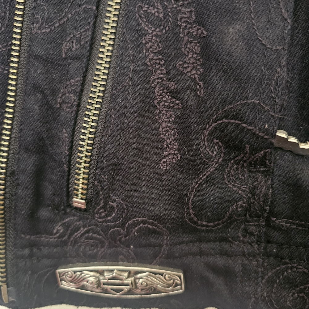 Harley-Davidson Black Patterned Jacket - image 4